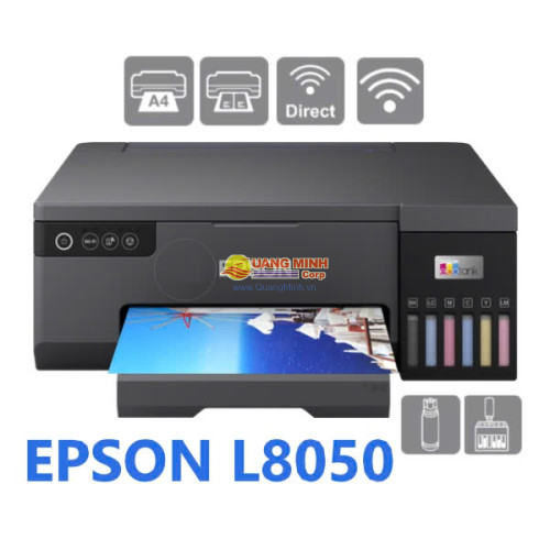 Máy in phun màu Epson EcoTank L8050